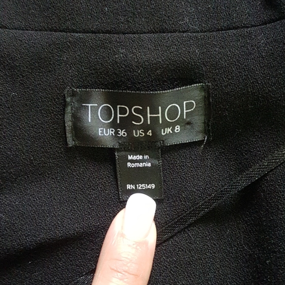 Top Shop Brocade Jacket with welt pockets - Picture 3 of 3